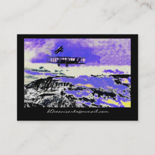 Cartão De Visita Aviões WWI Praticando Ataques