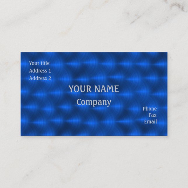 Cartão De Visita Azul (Frente)