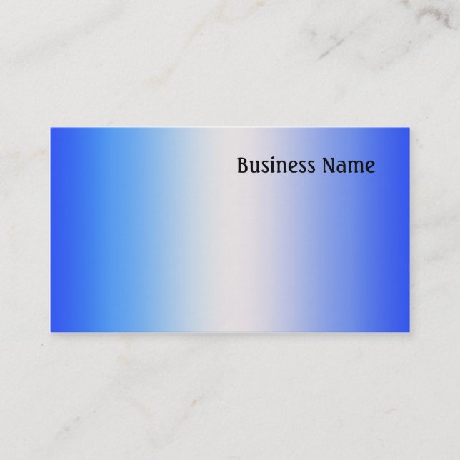 Cartão De Visita Azul (Frente)