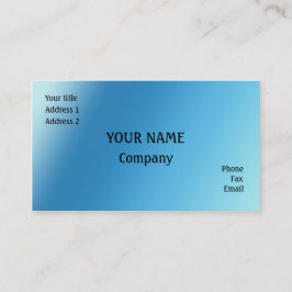 Cartão De Visita Azul