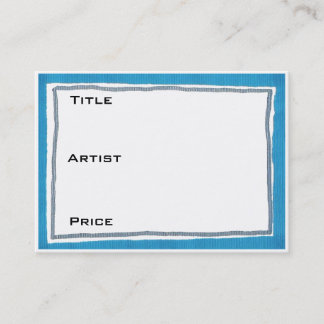 Cartão De Visita Azul