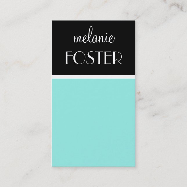 Cartão De Visita Azul (Frente)