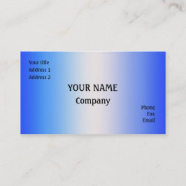 Cartão De Visita Azul