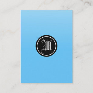 Cartão De Visita Azul-céu góticos