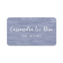 Cartão de visita azul desbotado