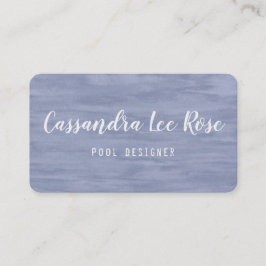 Cartão de visita azul desbotado