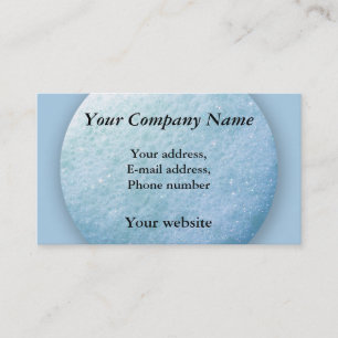 Cartão De Visita Azul do ponto 1260C das bolhas de sabão