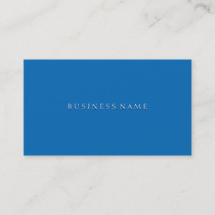 Cartão De Visita Azul-elegante