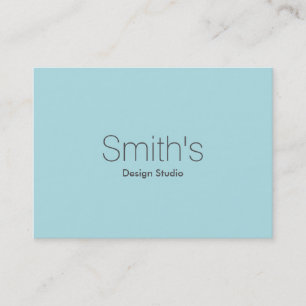 Cartão De Visita Azul em pó moderno simples profissional elegante