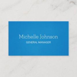 Cartão De Visita Azul granulado mínimo profissional