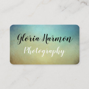 Cartão De Visita Azul & inclinação de Tan artístico