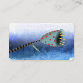 Cartão De Visita Azul Marinho da Água