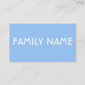 Cartão De Visita Azul minimalista