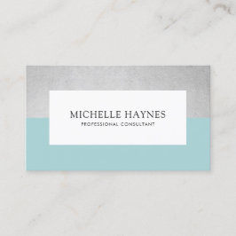 Cartão De Visita Azul profissional minimalista luxo moderno