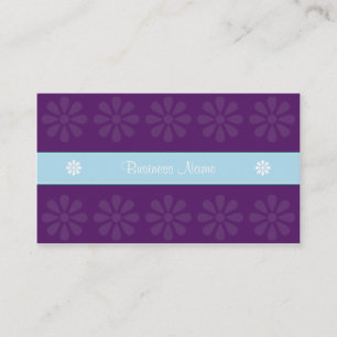 CARTÃO DE VISITA AZUL ROXO DO DESIGN 04 DE CRE8TIVE