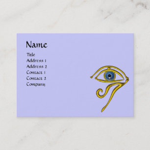 Cartão De Visita AZUL TALISMAN, preto e branco, amarelo