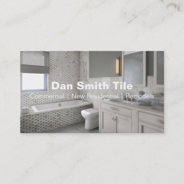 cartão de visita azulejo (Frente)