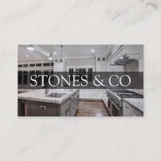 Cartão De Visita Azulejo Stone Granite Marble Construction Business