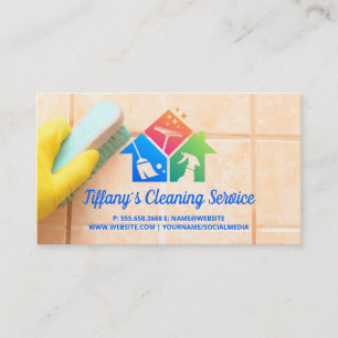 Cartão De Visita Azulejos De Banheiras   Ícones de limpeza