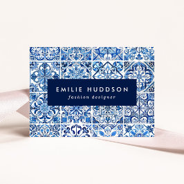 Cartão De Visita Azulejos do Mediterrâneo, Portugal, Azulejo, Majol