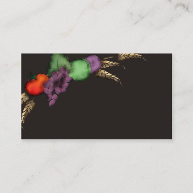 cartão de visita B do cozinhar da fruta do trigo (Frente)