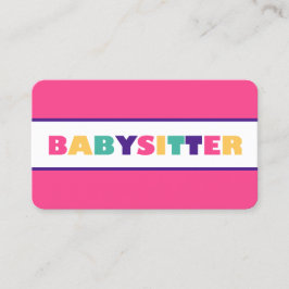 Cartão De Visita Babá Babysitter Daycare QR