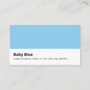 Cartão De Visita Baby Blue   "Doce e Suave"