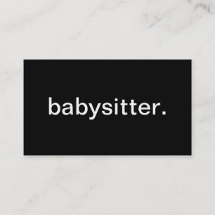 Cartão De Visita Baby-sitter