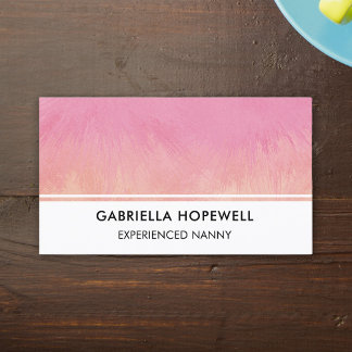 Cartão De Visita Babysitter Child Criança Daycare Professional