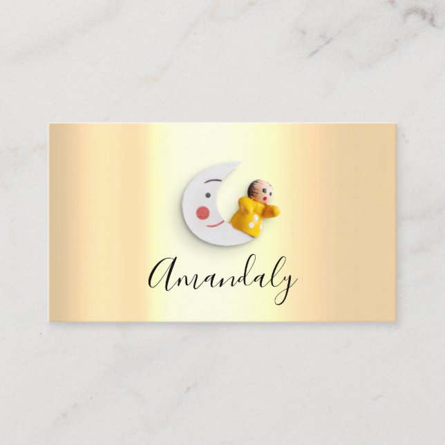 Cartão De Visita Babysitter Nanny Professional Daycare Moom (Frente)