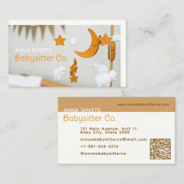 Cartão De Visita Babysitter para dispositivos móveis Crib