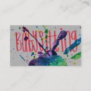 Cartão de visita Babysitting