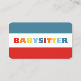 Cartão De Visita Babysitting QR