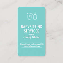 Cartão De Visita Babysitting Services no Jersey Shore QR Code