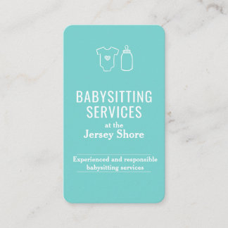 Cartão De Visita Babysitting Services no Jersey Shore QR Code