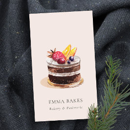 CARTÃO DE VISITA BACIA DE CUPCAKES FLORAL DO BOLO FLORAL DE FRUTA