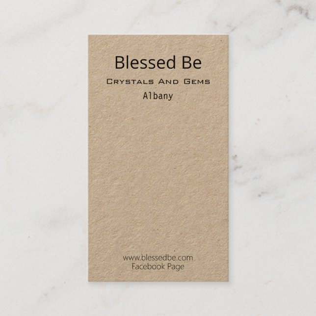 Cartão De Visita Backup De Pacotes De Cristal E Gem (Frente)