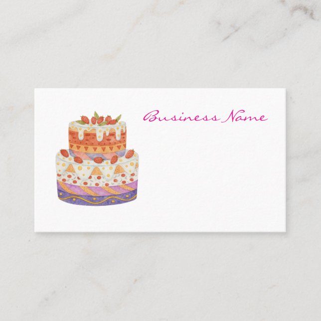 Cartão De Visita Bagaço de morango de dois níveis (Frente)