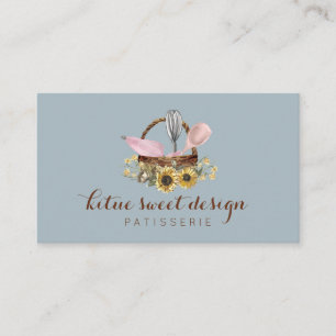 Cartão De Visita Bagaço de uísque de girassol azul Bagaço de pas