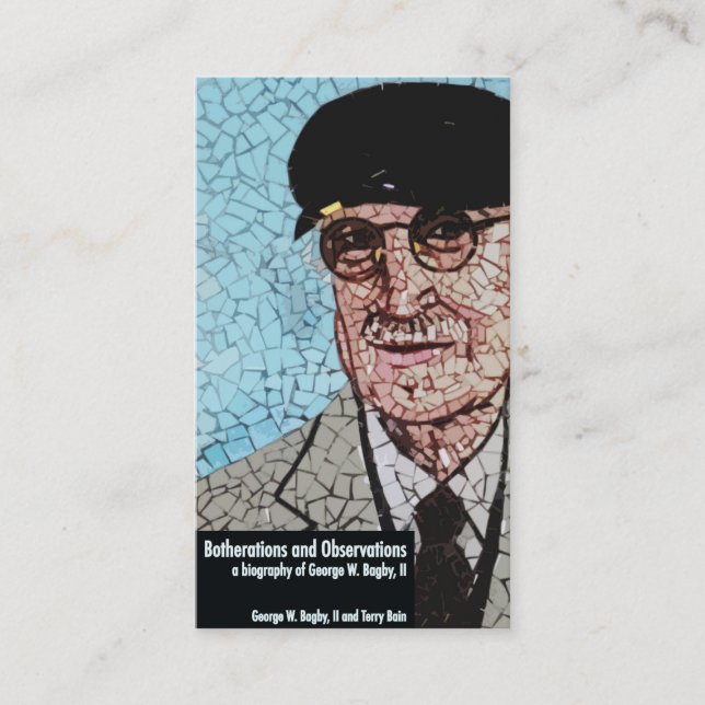 Cartão De Visita Bagby: Botherations e observações (Frente)