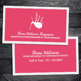 Cartão De Visita Bagpiper