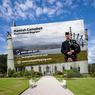 Cartão De Visita Bagpiper & Bagpiper School