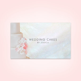 Cartão De Visita Bake de Casamento Baker Elegante