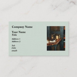 Cartão De Visita Balança de Pratos e Alúmen