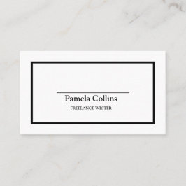 Cartão De Visita Balcão e branco profissionais simples