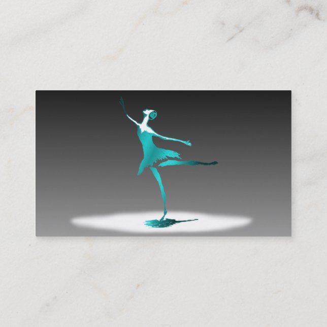 Cartão De Visita ballet dancer (Verso)