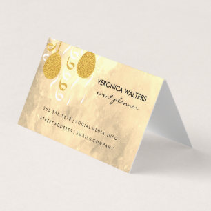 Cartão De Visita Balões de Partido / Máscaras de Mascarada (Executi