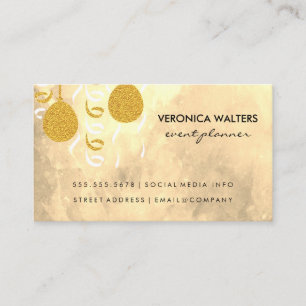 Cartão De Visita Balões do Partido / Máscaras de Mascarada (Execu