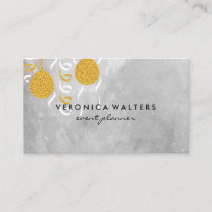 Cartão De Visita Balões/máscaras do partido