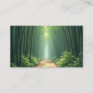 cartão de visita bambu